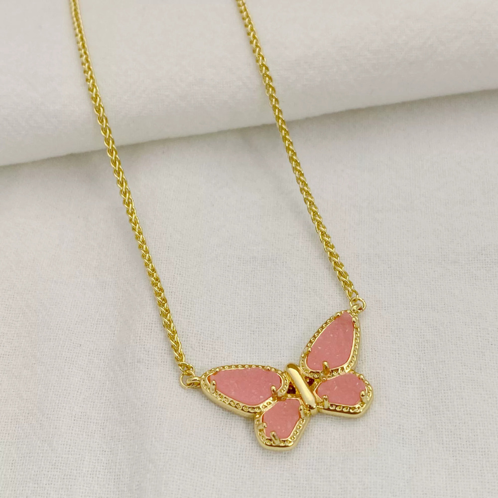 Kendra Scott Butterfly Pendant Necklace Metal